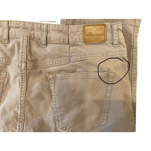 Peter Millar Khaki Straight Pants Size 36 Men’s Golf Brand - Picture 5 of 5